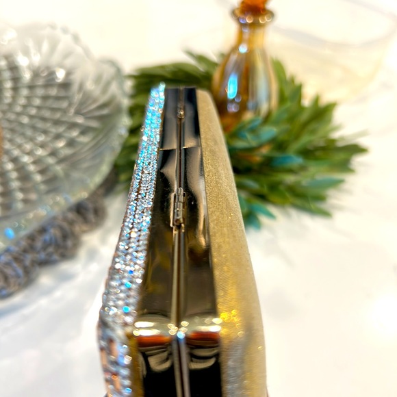 Formal Metallic Gold Box Clutch - Picture 7 of 12